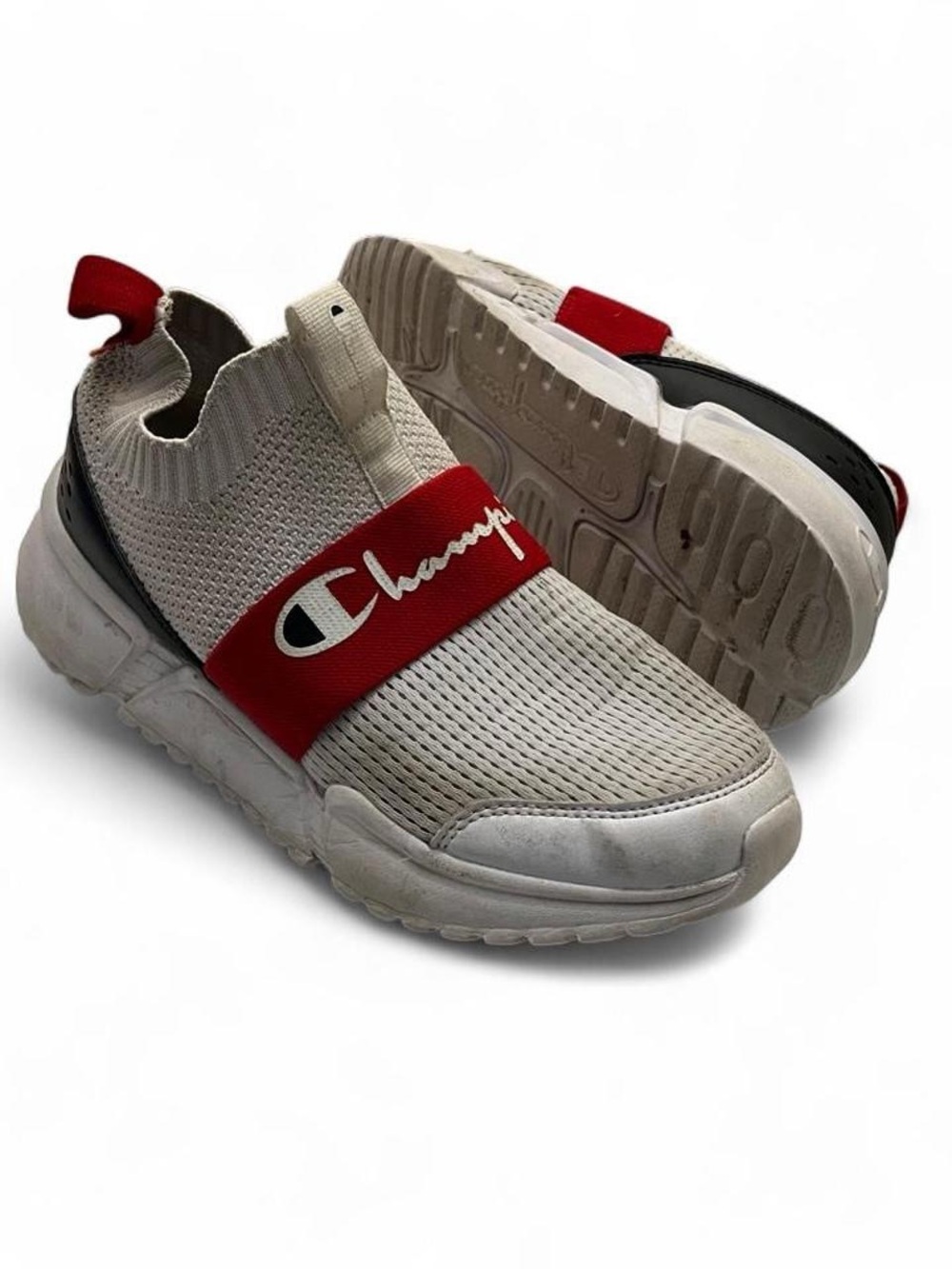 Youth Unisex 3Y Champion Mid Knit Slip On Athletic Sneakers